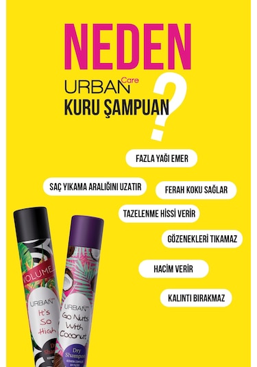 Urban Care Go Nuts With Coconut Kuru Şampuan 200 ML