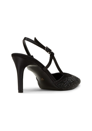Deery Kadın Siyah Taş Detaylı Slingback Stiletto - Rd140zsyhm01 siyah