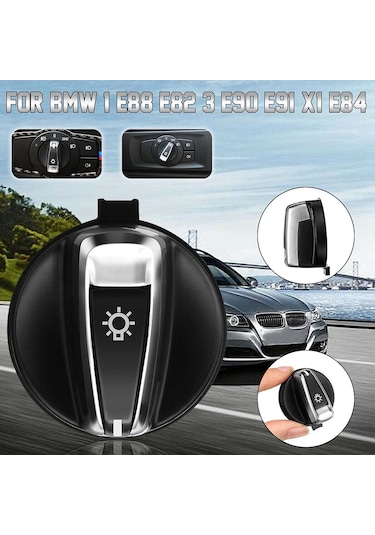 Maiyame Bmw 1 Serisi E88/e82 , 3 Serisi E90/e91 , X1 E84 İçin Abs Plastik Far Kontrol Anahtarı Düğmesi - Parça No: 61319169405