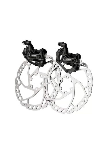 Rectus Bisiklet Mekanik Disk Fren Kaliper Seti Kaliper Rotor 160mm 6 Vidalı Balatalı