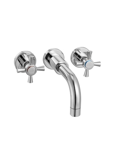 Eca Quadrille 102106029 Duvardan Ankastre Lavabo Bataryası