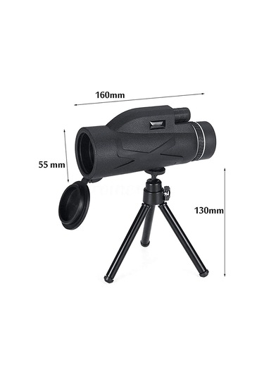 Monoküler Teleskop 80x100 Yüksek Güçlü Hd Monoküler, Kuş Gözlemi, Seyahat, Yürüyüş, Kamp İçin Akıllı Telefon Tutucu Tripod Monoküler İle