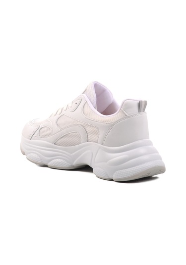Aspor Beyaz Fileli Kadın Spor Ayakkabı Sneaker Çok Renkli