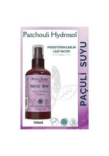 Minia Bahçe Paçuli Tefarik Suyu Yağlı Hidrosol 150 ML