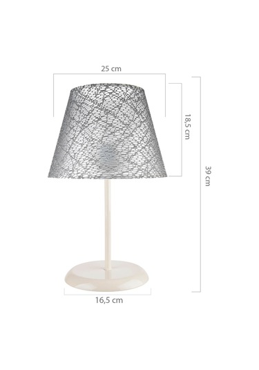 Sarah Abajur Krem Ayak / Gri File Şapka Diğer