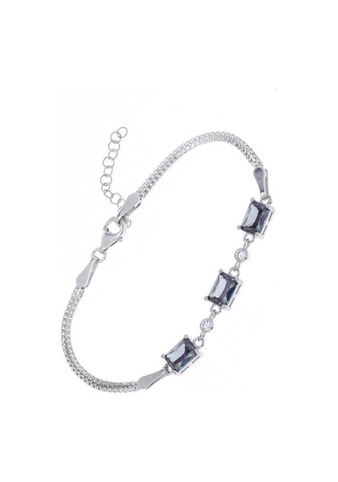 Nagiss Mistik Topaz Taşlı 925 Ayar Gümüş Kadın Bileklik