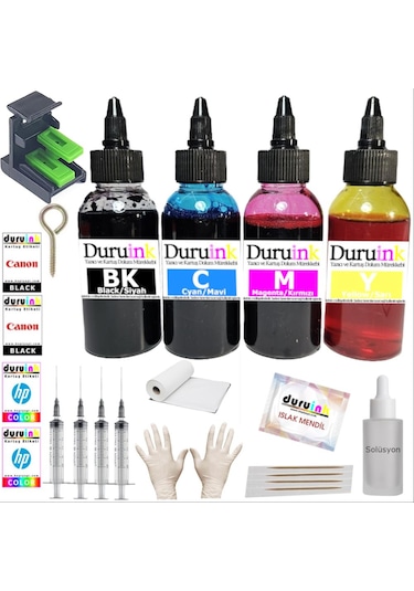 Duruınk Canon Pg 545 Cl 546 Kartuş Mürekkep Dolum Seti 4x100 Ml