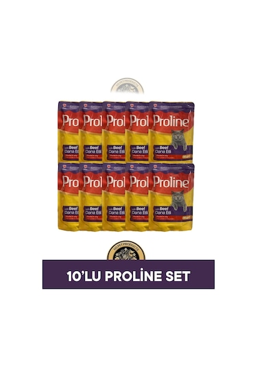 Proline Pouch Dana Etli Yaş Kedi Maması 10x85gr