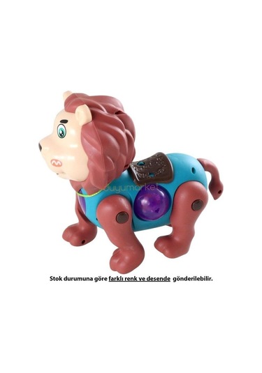 Işıklı Müzikli Pilli Yürüyen Aslan