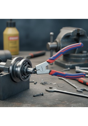 Workpro Wp231150 180mm Cr-v Düz Yaylı Profesyonel Dış Segman Pensesi