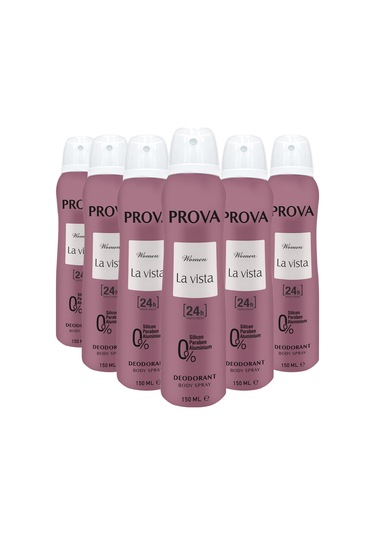 Prova La Vista Kadın Deodorant 6 x 150 ML