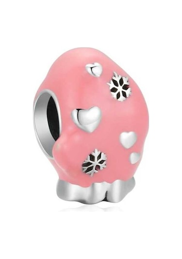 Fastbuy S925 Ayar Gümüş Pembe Eldiven Boncuk, For Pink Gloves, Çok Renkli, Kadınlar İçin El Divanları İçin Çok Renkli