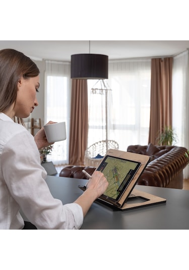 Vigo Wood Ahşap Kitap Okuma Ve Tablet Standı Erik