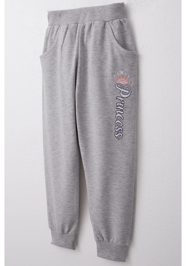 Breeze Kız Bebek Eşofman Takım Prenses Yazı Nakışlı 9 Ay-3 Yaş, Pembe Pembe