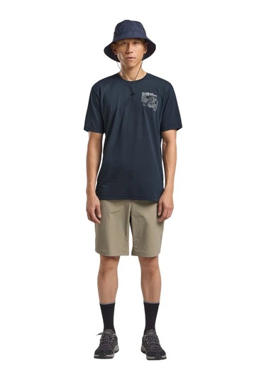 Jack Wolfskin Vonnan Graphic Tişört Antrasit Antrasit