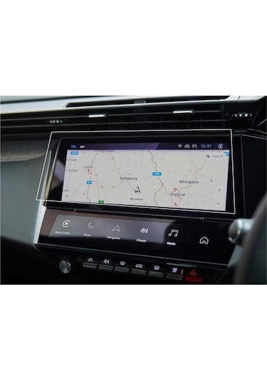 Peugeot 408 10 İnç Mat Ekran Koruyucu Multimedya Şeffaf