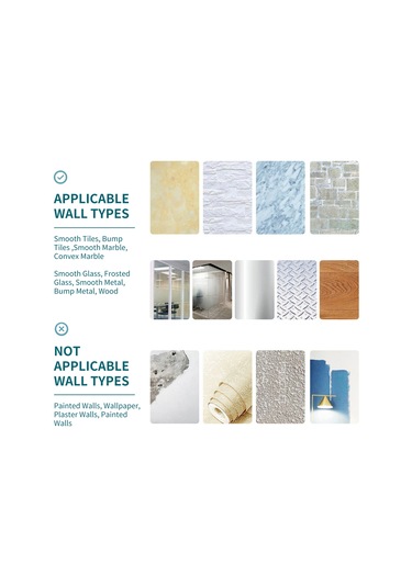 Yunboo 40cm Siyah 4 Kanca Tüp Sünger Tutucu - Delme/delmesiz İki Kullanıma, Alüminyum Malzeme, 12kg Yüke Dayanır Siyah