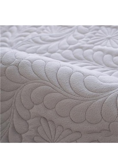 Willowhaven Sonbahar-kış Hamsi Desen Kısa Peluş Kaymaz Yastık, Kanepe Yastığı, Havlu, Örtü - Açık Gri 70x90/ Açık Gri