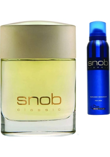 Snob Classic Erkek Parfüm EDT 100 ML + Sprey Deodorant 150 ML