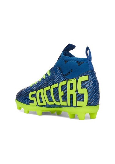 Celira Ns01 Mavi Sarı Erkek Çocuk Çoraplı Halısaha Krampon Sarı