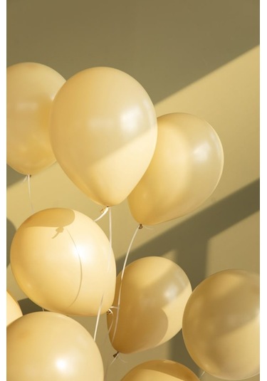 Beysüs Sarı Makaron Balon 20 Adet 12inç