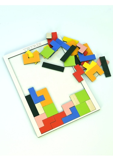 CapellaWoodWorks Ahşap Blok Oyunu Puzzle Zeka Bulmaca