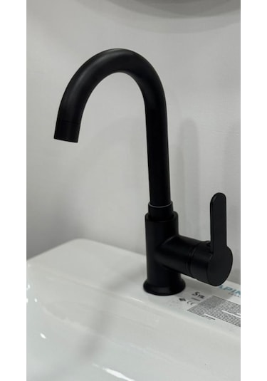 Armour Armatür Lüks Lavabo Bataryası Siyah Siyah