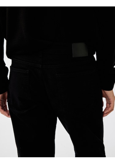 Koton Normal Bel Straight Fit Jean Pantolon - Mark Jean Siyah 6wam40024nd Siyah