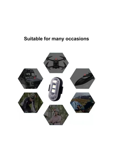 Youtek Araçlar İçin Ip65 Su Geçirmez 8 Renk 10 Modlu Led Uyarı Işığı - 7m Uzaktan Kumanda, 110mah Pil, Strong Magnet, 3 Lü Paket Çok Renkli