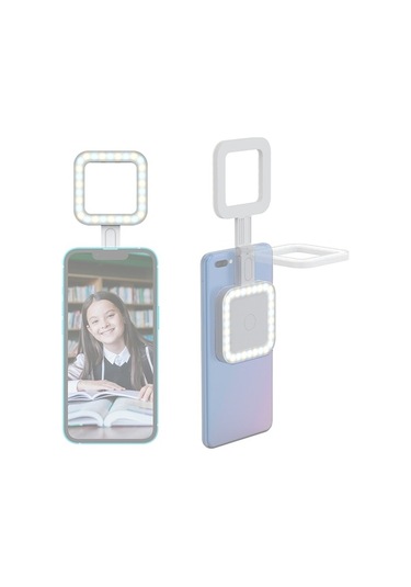 Pazly D13408w Manyetik Led Dolgu Işığı - Telefon Selfie Işığı Beyaz Beyaz