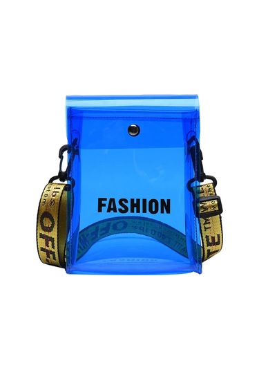 Gülen Yüz Çocuk Çantası Kore Tarzı Moda Göğüs Çanta Rahat Crossbody Çanta MAvi