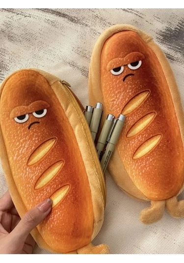 Şirin Tost Ekmek Kalem Kutusu Çizgi Film Kırtasiye Kutusu Ekmek Şeklinde Kalem Kutusu