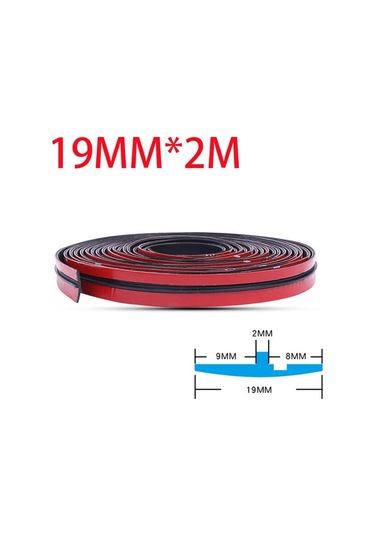 Seametal 14 Mm/19 Mm Araba Pencere Kenar Cam Çatı Kauçuk Sızdırmazlık Şeridi Trim Evrensel Oto Aksesuarları, Seçenekler: 19mm X 2m