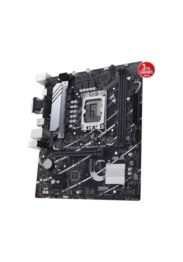 Asus Prıme B760m-k D4 Ddr4 5333mhz Oc Rgb M.2 Matx 1700p