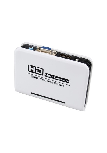 Sones 1080p Hdmı - Vga Adaptörü Dijital - Analog Video Ses Dönüştürücü Kablo Xbox 360 Ps3 Ps4 Pc Dizüstü Tv Kutusu Projektör Beyaz