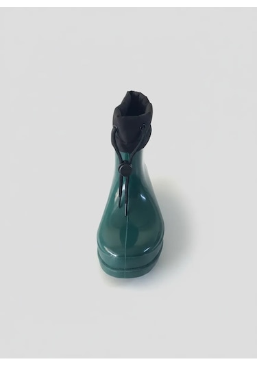 Konçlu Peluşlu Unisex Potin Kadın Yağmur Botu 36-40 Yeşil Yeşil