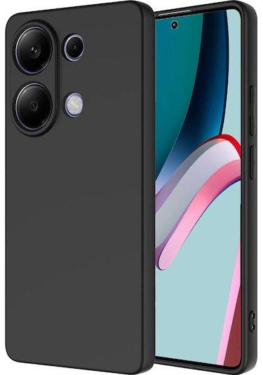 Xiaomi Poco M6 Pro 4g Kılıf Zore Mara Lansman Kapak Siyah