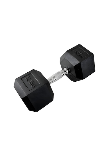 Rebuwo 22.5 KG 1 Adet Hex Dambıl Kauçuk Altıgen Dambıl Hex Dumbbell