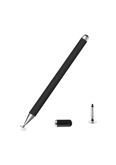 At-29 Yüksek Hassasiyetli Tek Kullanımlık Manyetik Emiş Pasif Kapasitif Kalem Cep Telefonu 1 Kalem Kafalı Dokunmatik Kalem Siyah