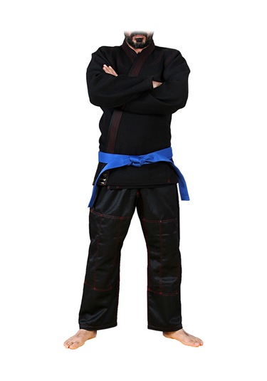 Dosmai Astarlı Profesyonel Jijutsu Elbisesi Kuşaksız Siyah Sb102 Siyah