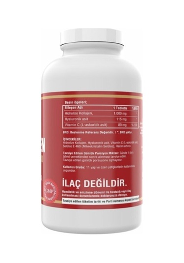 Collagen Hyaluronic Acid Vitamin C - 300 Tablet 2 Kutu