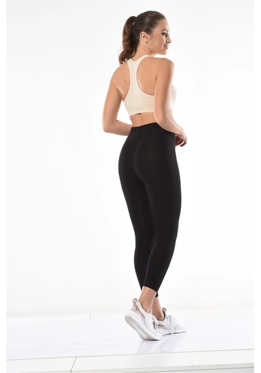 Dynamic Leggins Termal Kışlık Pamuklu Esnek Likralı Tayt-1148-1149-8966 SiYAH