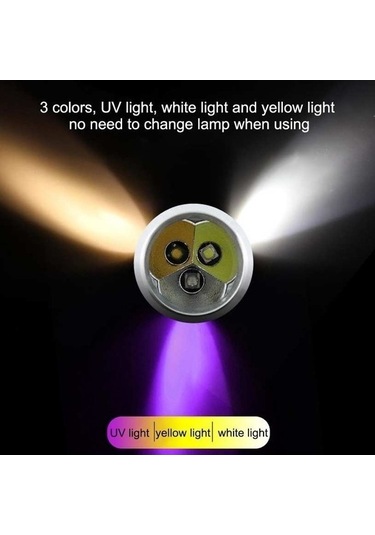 Ulzyvf Createtech Test Siyah Meşale Led Kamp Feneri, Hafif Ve Dayanıklı Siyah