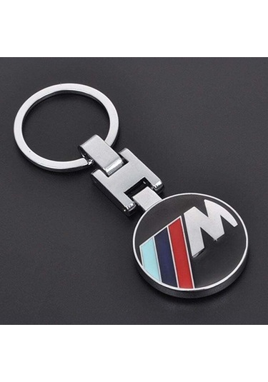 Bmw M Uyumlu Yedek Parça Logolu Anahtarlık Siyah