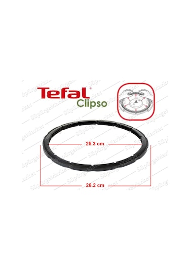 Tefal Düdüklü Tencere Lastiği 8-10 L Clipso Kapak