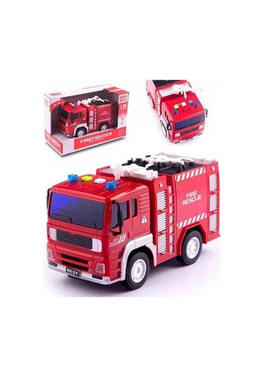 Ceren Ctoys Pilli Işıklı Sesli 1:20 İtfaiye Kamyonu Wy551a