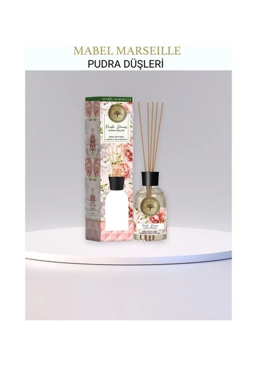 Mabel Marseille Pudra Düşleri Çubuklu Oda Kokusu 100 Ml 3 Adet Çiçeksi - Pudralı