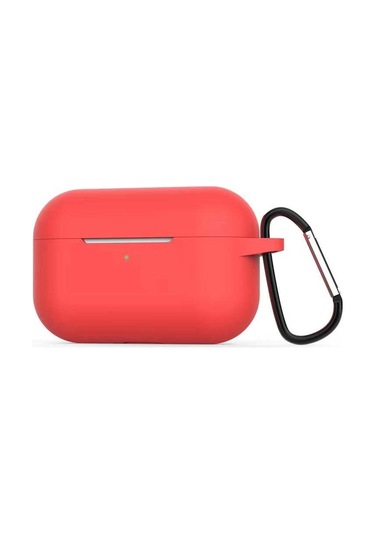 Noktaks - Airpods Pro Uyumlu - Kılıf Darbelere Karşı Dayanıklı Airbag Silikon Kılıf - Kırmızı - T10871 Kırmızı