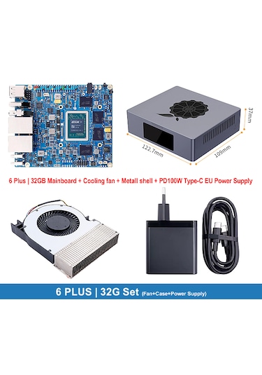 Orange Pi 6 Plus 32g Set Fan+case+power Supply