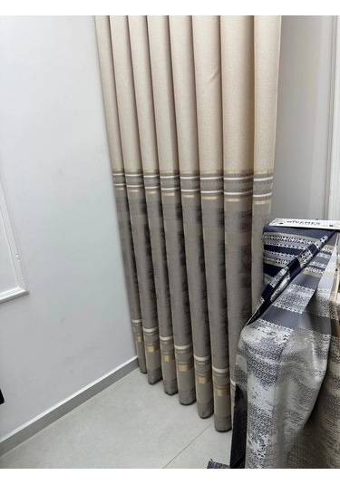 Nivemeshome Urla V-5202 Vizon 1/3 Sık Pileli Fon Perde Apm Çok Renkli